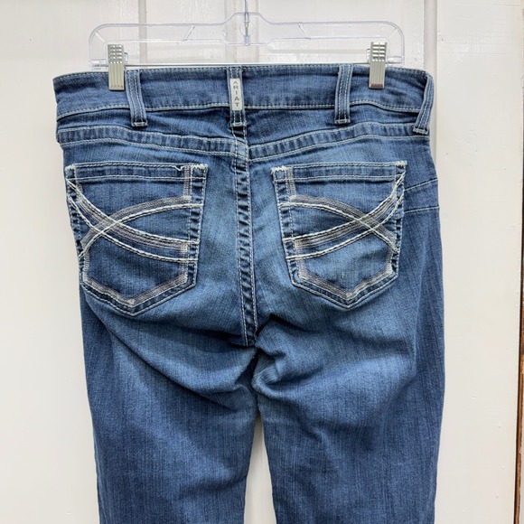 Ariat Real Denim Ivy Thick Stitch Straight Leg Jeans Women's 31L 31 Long Tall - Picture 4 of 11